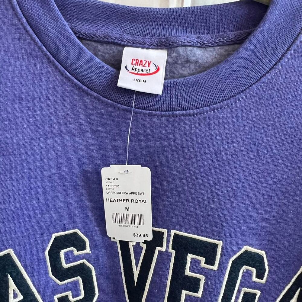 Purple Las Vegas Crewneck Sweatshirt - Picture 3 of 7